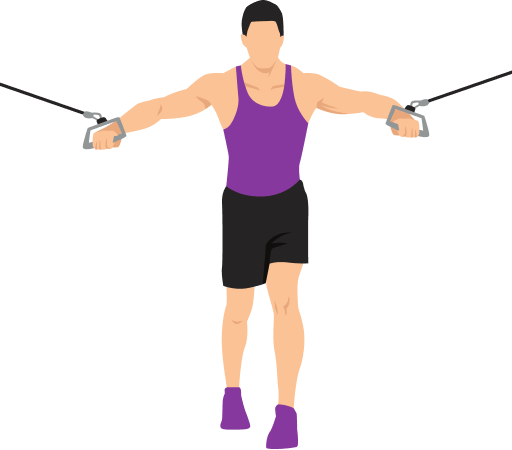 Illustration of the Cable Chest Flyes