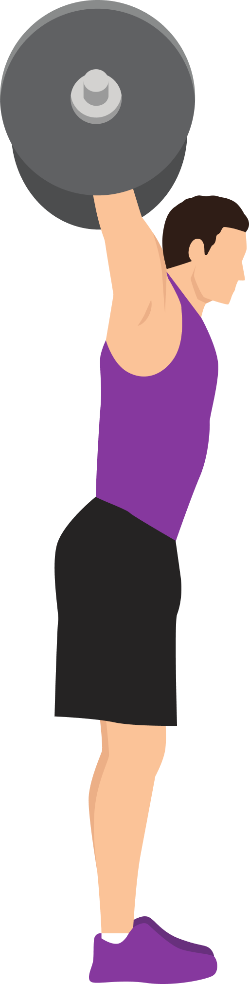 Illustration of the Barbell Clean and Jerk