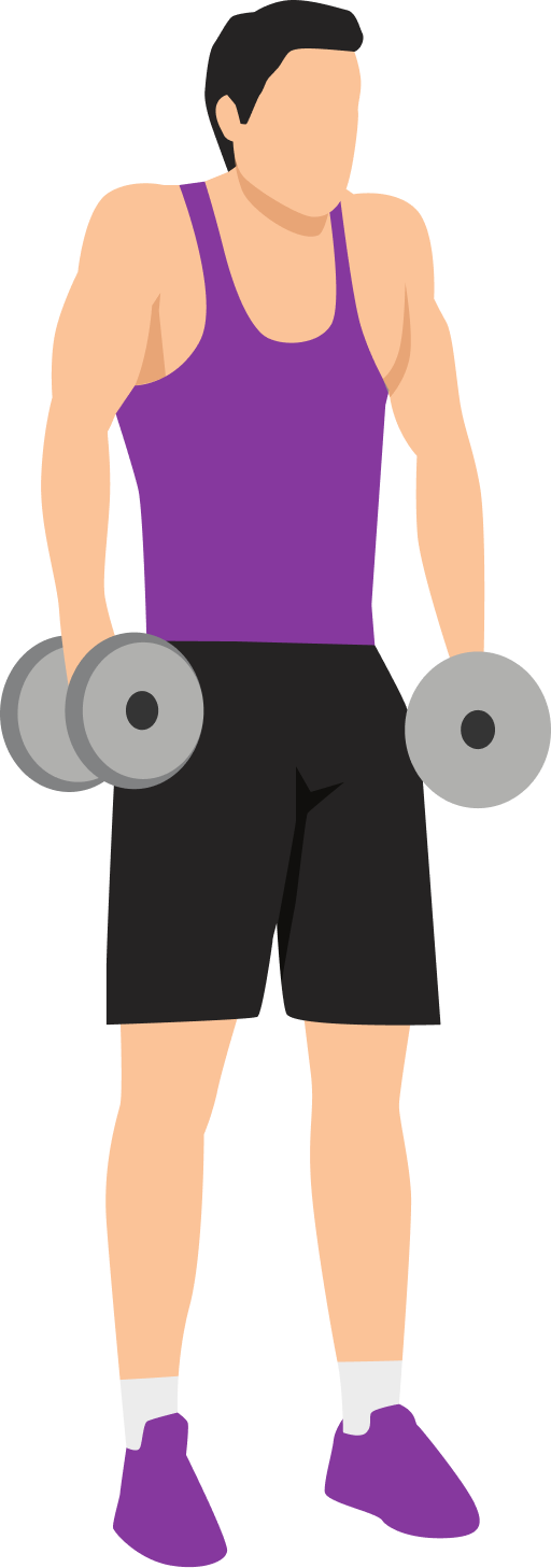 Illustration of the Dumbbell Shrug