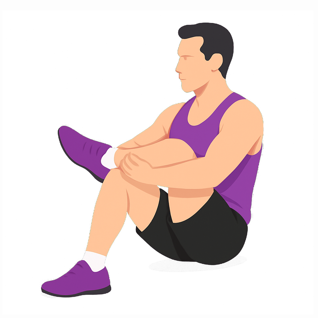 Illustration of the Figure Four Stretch