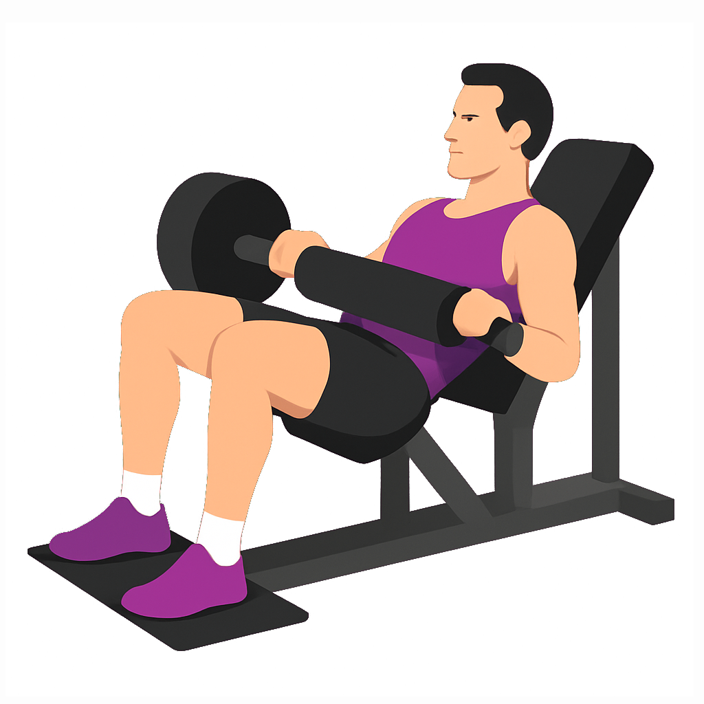 Illustration of the Leverage Machine Hip Thrust