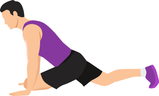 Illustration of the Pigeon Pose