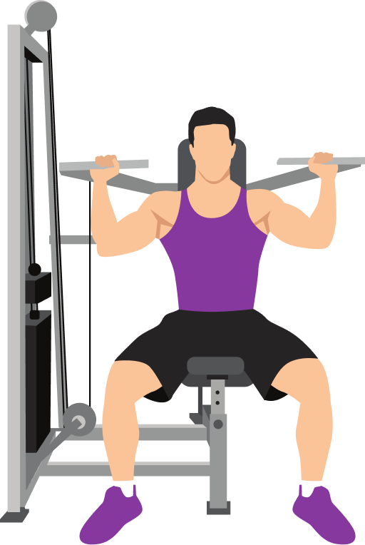 Illustration of the Machine Shoulder Press