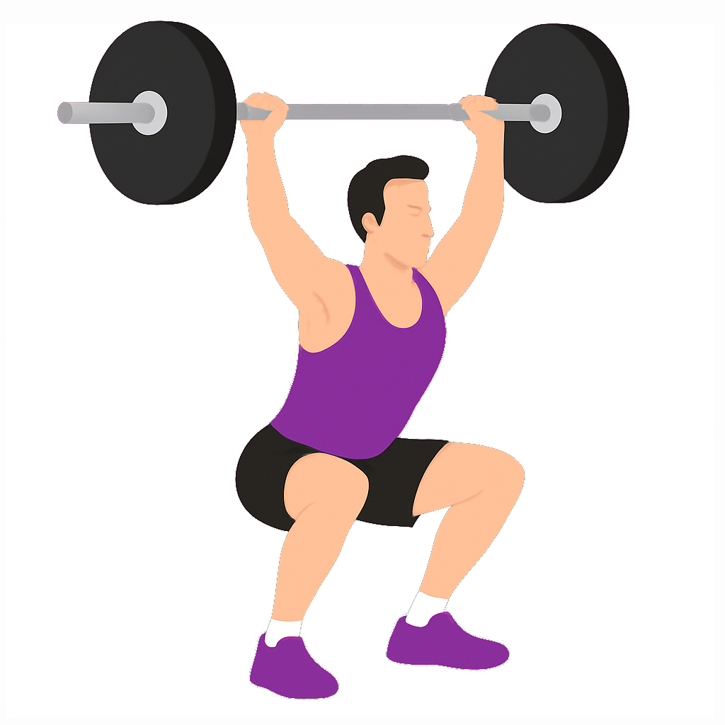 Illustration of the Barbell Thruster