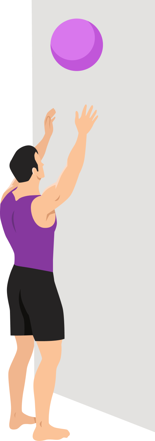 Illustration of the Wall Ball Throw